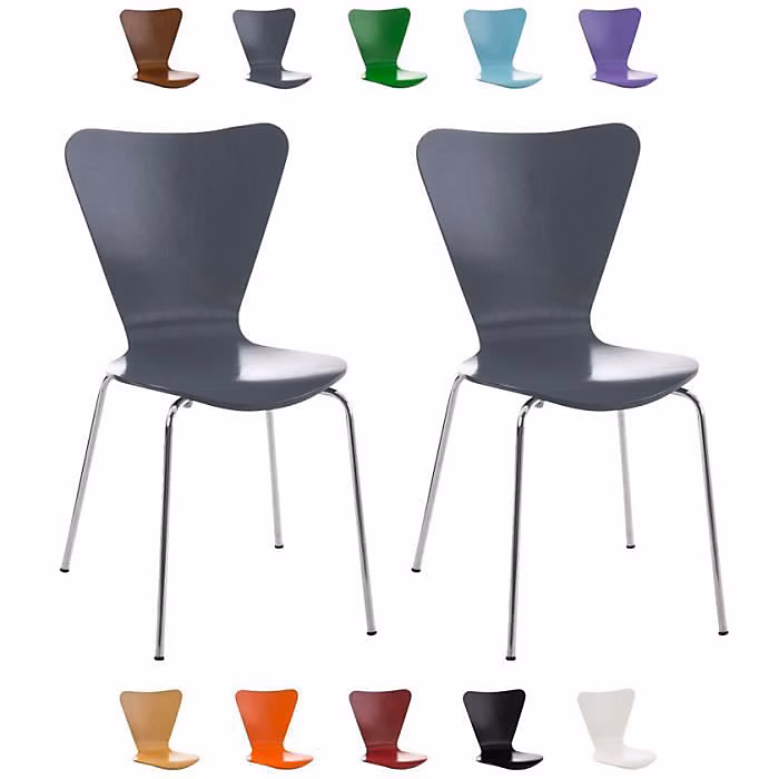CLP – chaises empilables Calisto | Array | lot de 2