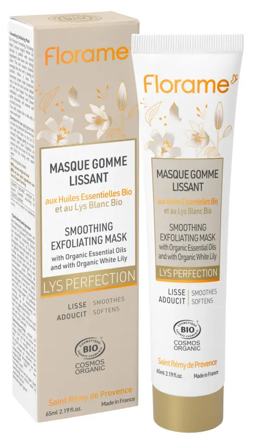 Masque gomme lissant Florame gamme Lys perfection - 65 ml