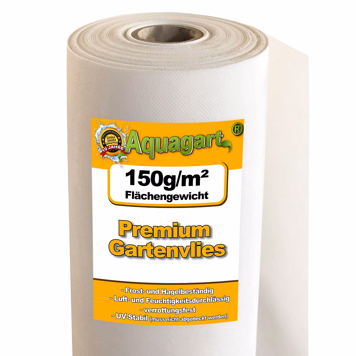 90 m² film de paillage – bâche anti-mauvaises herbes, 150 g / m², blanc, 2 m Aquagart