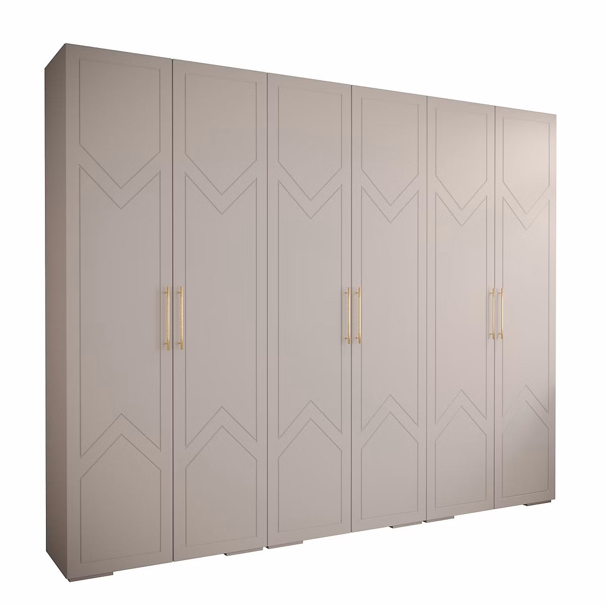 Armoire Manhattan Ryfel 8 a portes battantes H. 236 – 7 x L. 300 x P. 47, 6 portes