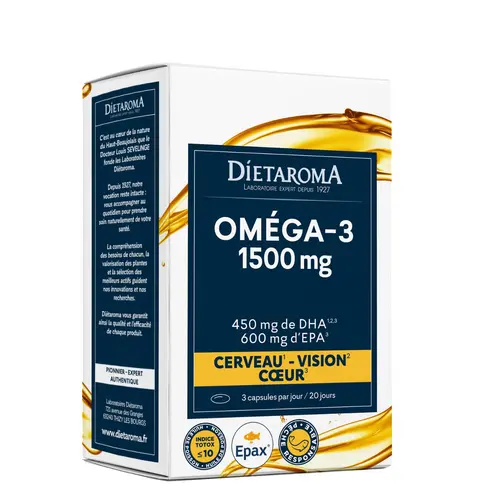 Oméga 3 poisson 1500 mg DIETAROMA - 60 capsules