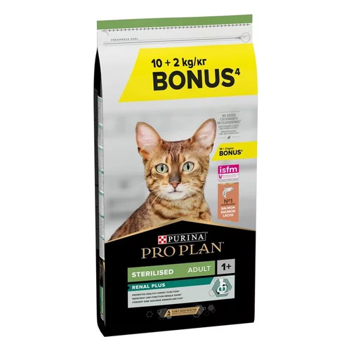 Croquette pour chat adulte stérilisé au saumon Pro Plan - 10 kgs + 2 kgs offerts