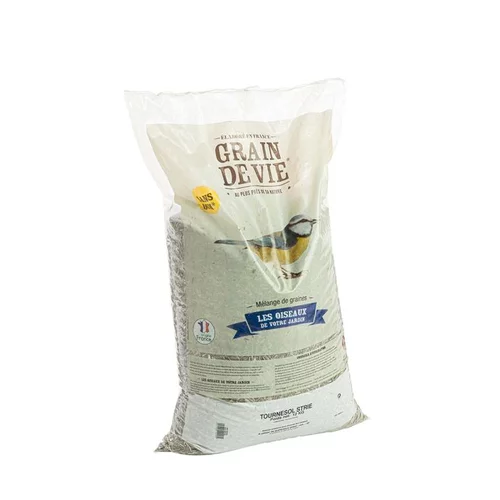 Graines de tournesol striées pour oiseaux Grain de Vie - 12 kg