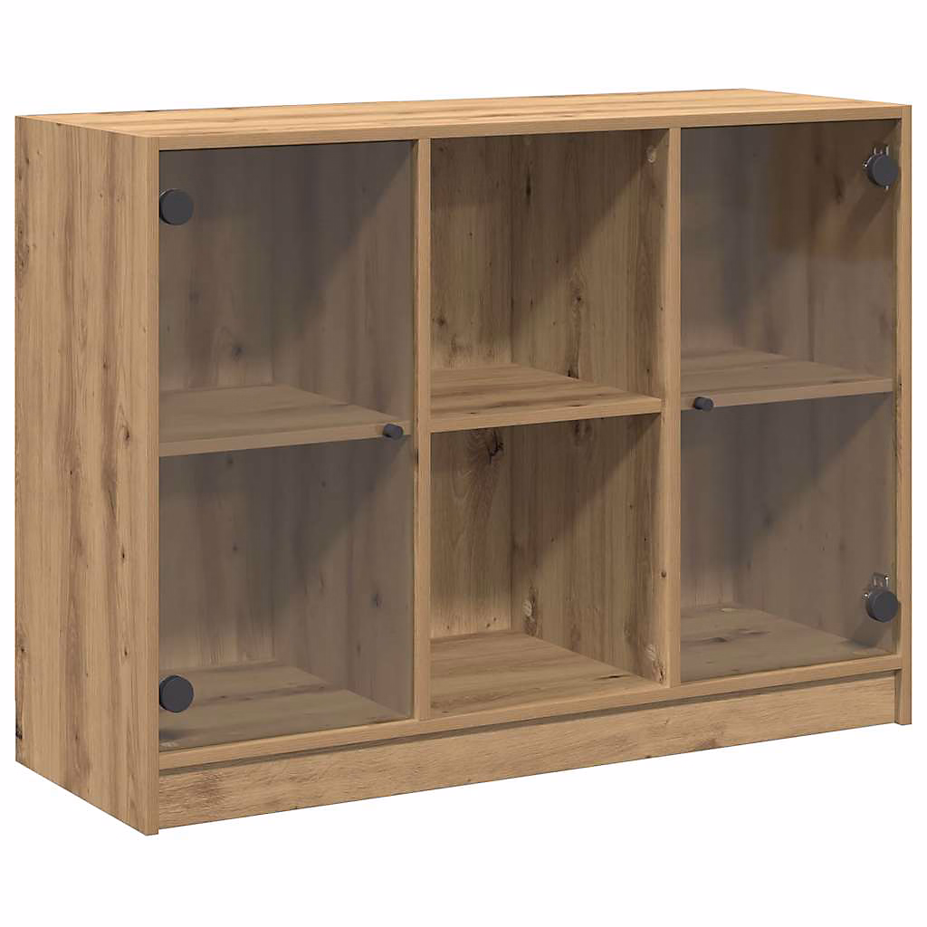 Buffet chêne artisanal 102x37x75 – 5 cm bois d'ingénierie vidaXL