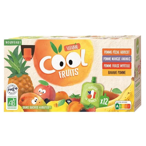 Vitabio cool fruits panaché Vitabio - 12 × 90 g