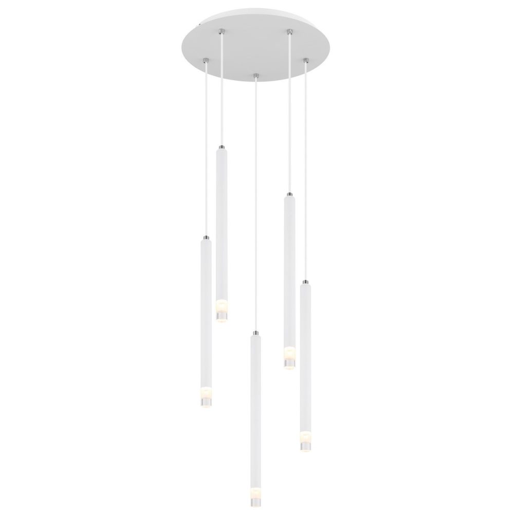 Globo Ryan Suspension Cluster Blanc Mat 5x G9 – 120 cm 34 cm