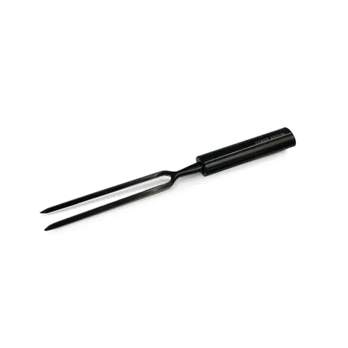 Fourchette courte pour plancha coloris noir en titane Forge Adour - 29,5 x 2,8 x 1,5 cm
