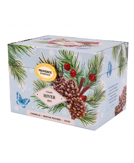 Provence d'Antan - Tisane Be Cube Hiver bio 24 sachets 48 gr boite métal
