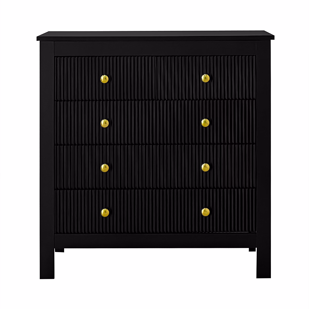 Commode avec portes spéciales – poignées dorées, meuble multifonction : Sideboard, armoire à chaussures ou coiffeuse
