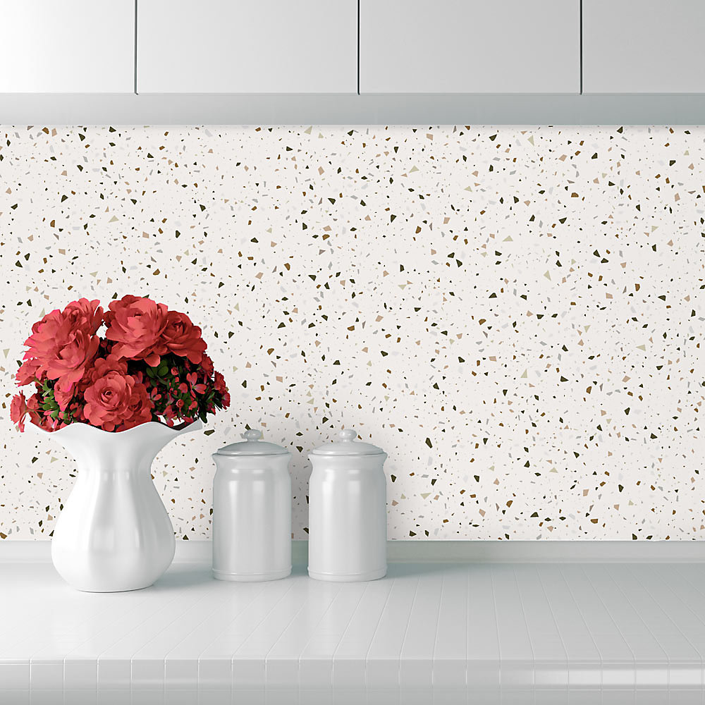 Crédence Adhésive Terrazzo Moka 100 × 40 cm