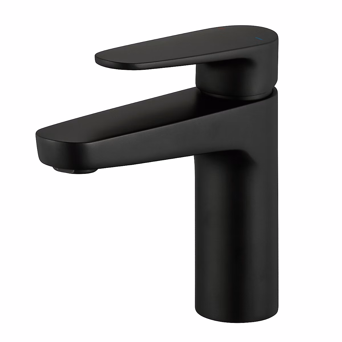 Mitigeur de lavabo noir taille M avec bonde clic – clac, GoodHome Cavally
