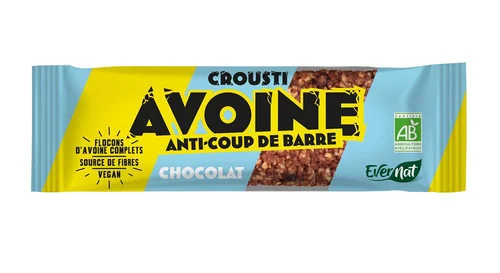 Barre avoine chocolat bio Evernat - 50 g