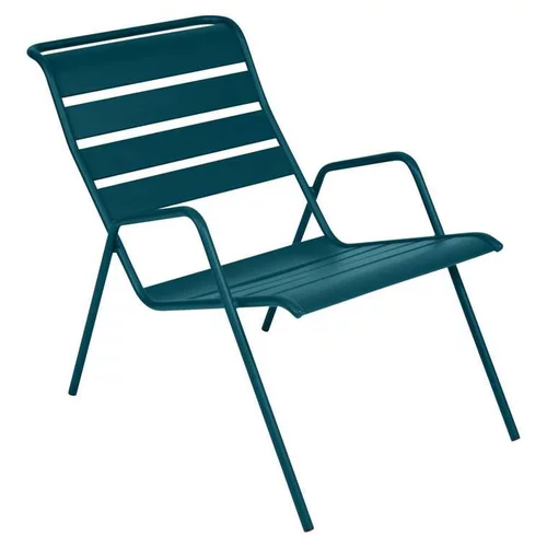 Fauteuil bas coloris bleu acapulco Monceau Fermob - 73 cm
