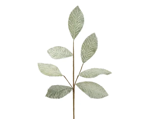 Tige charmille givrée coloris vert - 68 cm