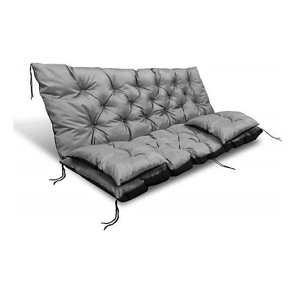 Ensemble coussins jardin AIO FACTORY 100 × 60 × 50 cm imperméable gris foncé