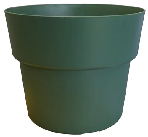 Pot en plastique recyclé vert Mélèze Cocoripot 2 L - Ø 17 x H 12 cm