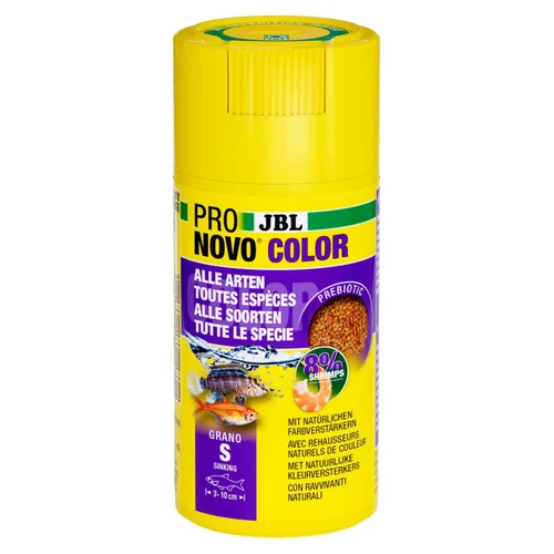 Granulés pour poissons d'aquarium JBL Recharge Pronovo Couleur Grano S Click - 100 ml