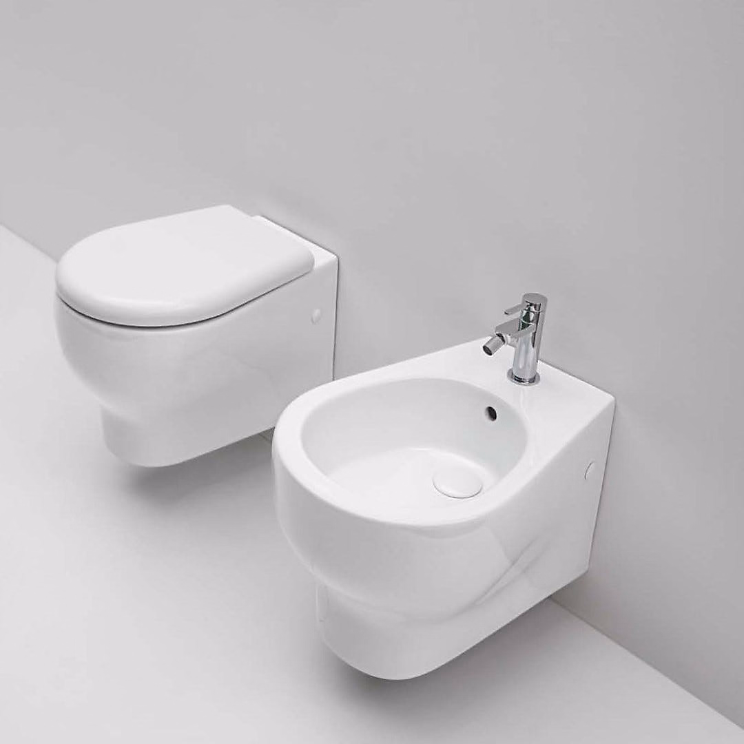 Ensemble Sanitaire Suspendu Wc + Bidet Soave By Kiamami Valentina – Réf. DBYDCVLGD0563198300