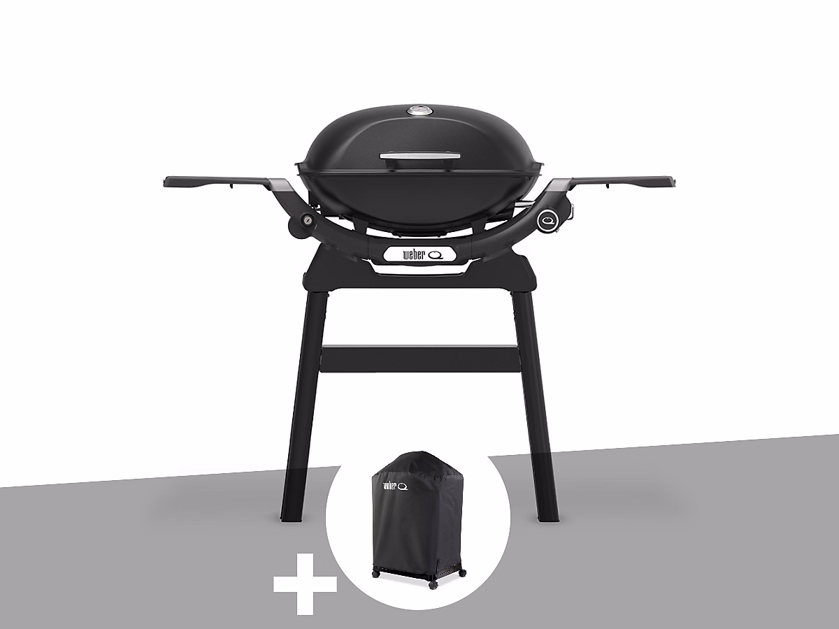 Barbecue à gaz Q 2200N noir avec pied + Housse – Weber