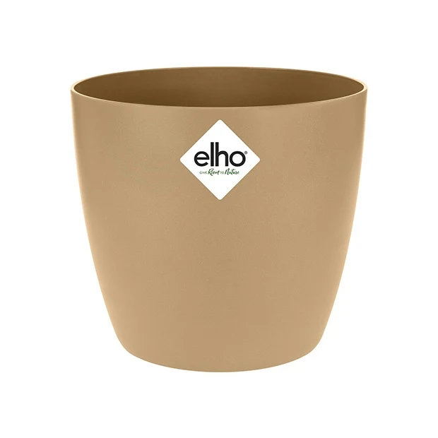 Elho Cache-pot Brussels rond brun cookie