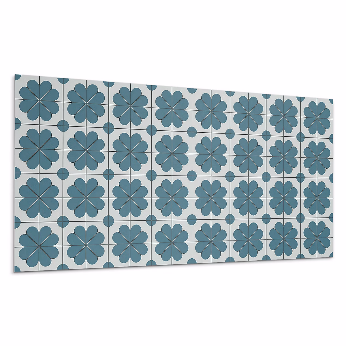 Carreaux PVC Wallfluent 40 × 20 cm Motifs Floraux Sur Carreaux 10 pièces