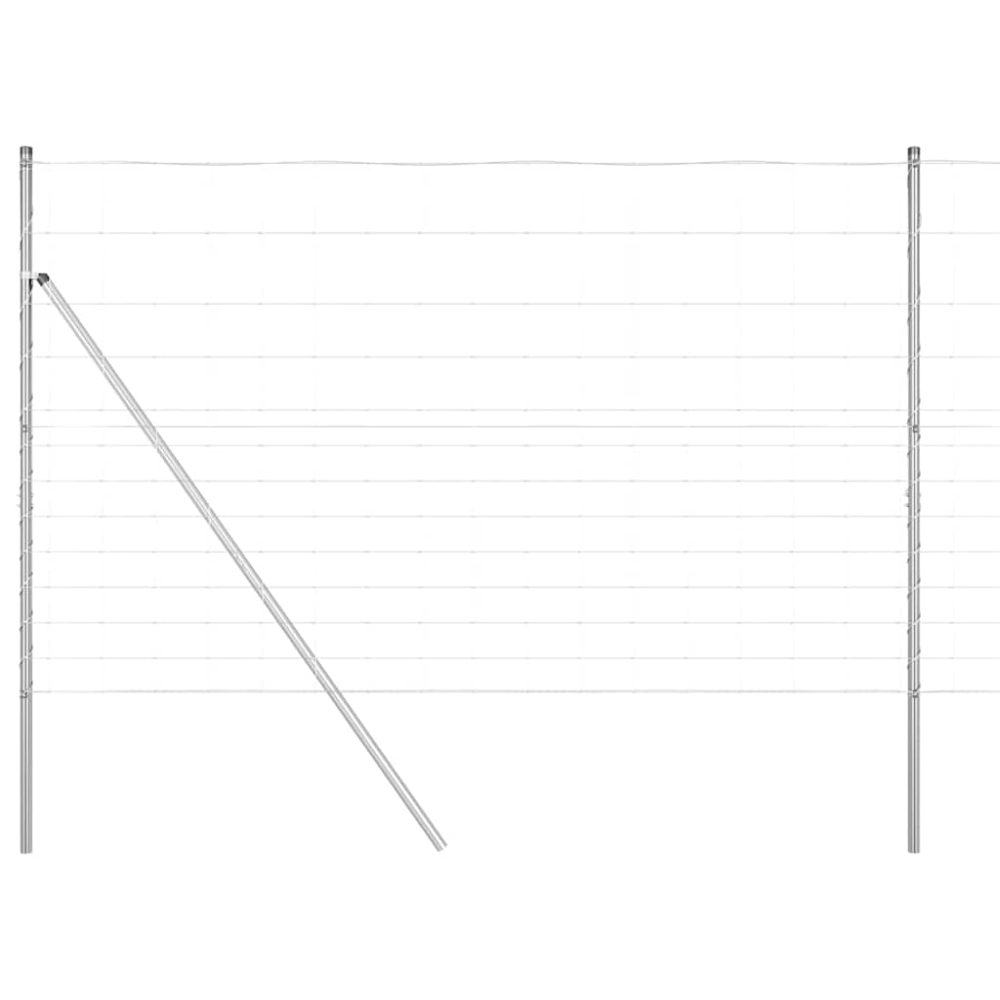 vidaXL Clôture en fil soudé pour sol 50 x 1,5 m Acier galvanisé Maille – Aménagement du jardin