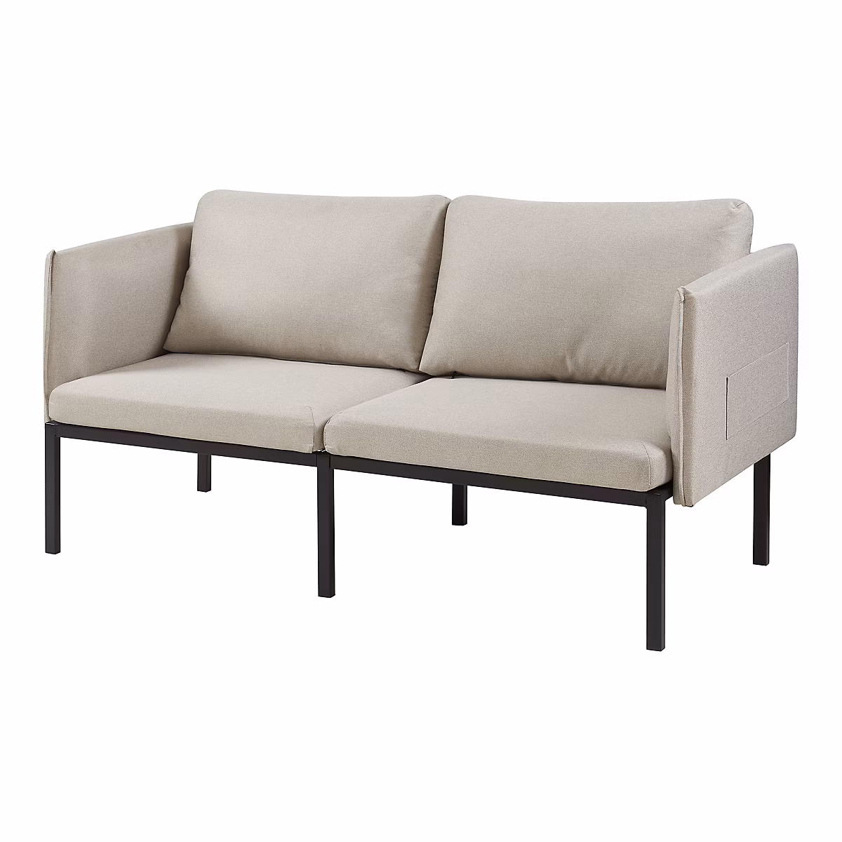 Canapé 2 places Kamar 69 × 158 × 63 cm beige en.casa