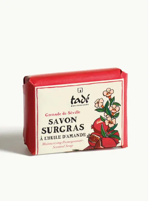 Savon surgras bio à l’huile d’amande parfum Grenade de Séville Tadé – 100 g