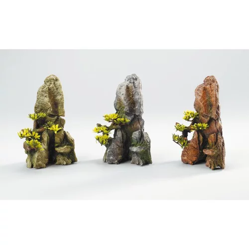 Assortiment de décors avec bonsaï pour aquarium 17,2 cm