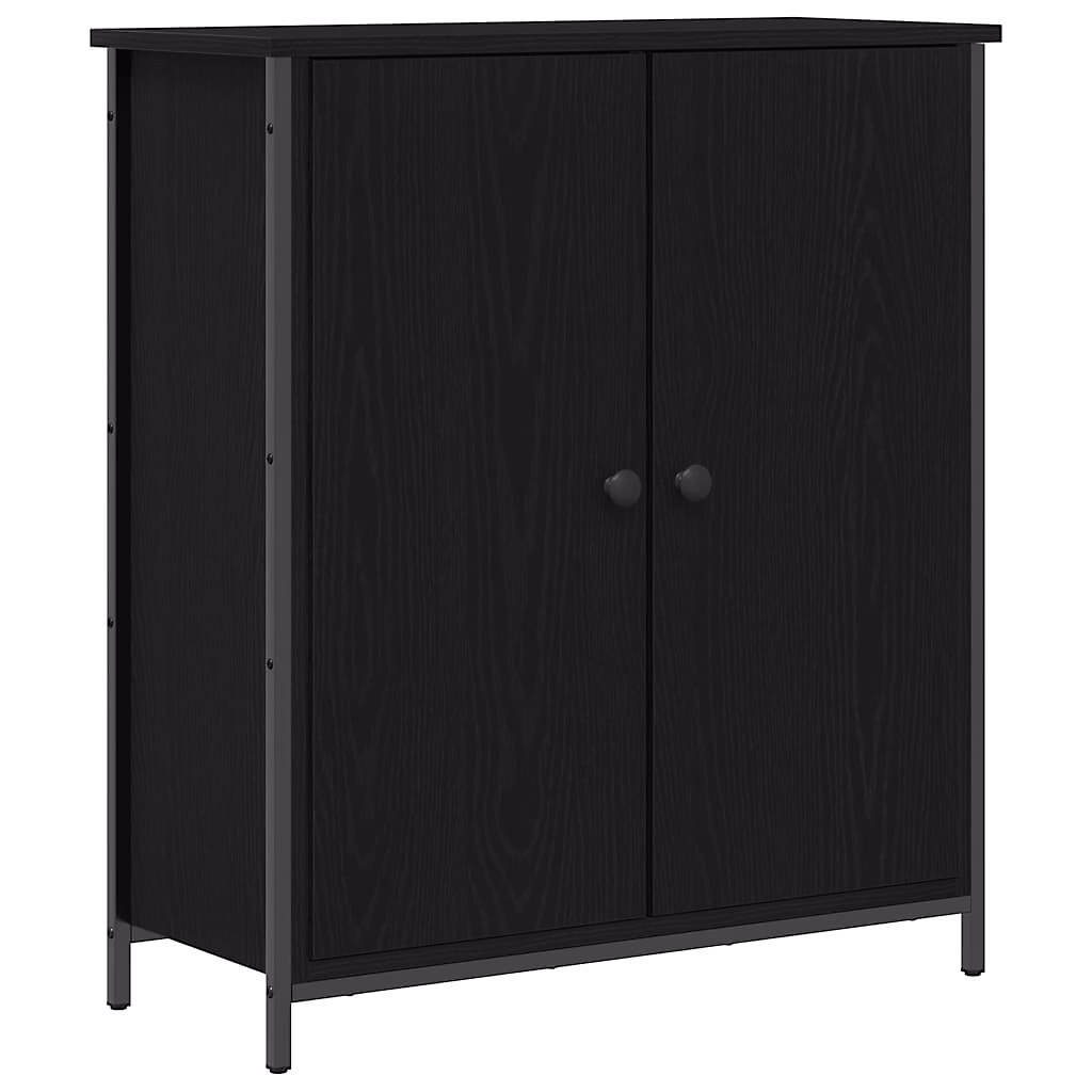 Buffet Chêne noir 70 × 30 × 80 cm Bois d'ingénierie vidaXL
