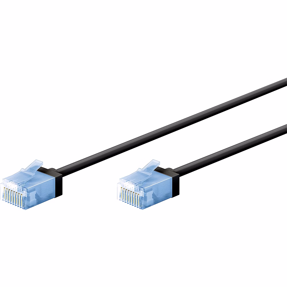 Câble Ethernet slim flexible Cat6a 10m GOOBAY – Réf. RRBLEARWZ7234922253