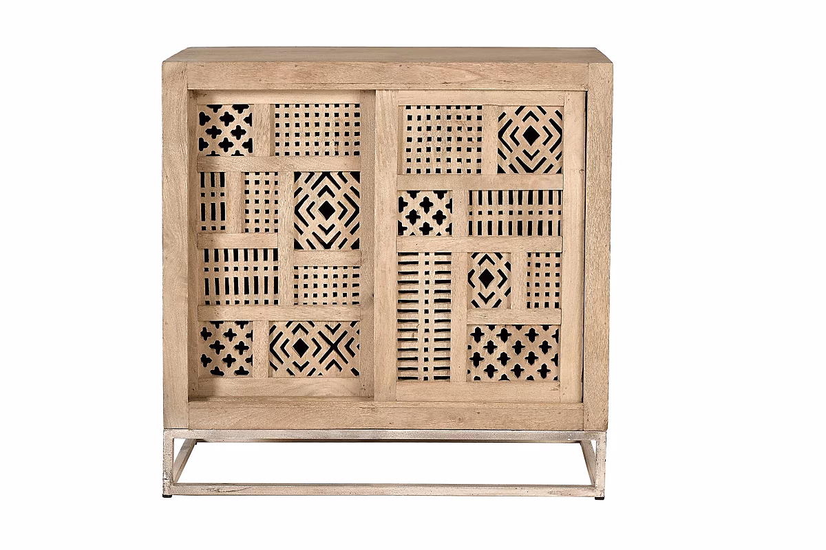 Buffet en bois de manguier et pieds en métal couleur naturelle – Réf. DMOVFJWIN9707902221
