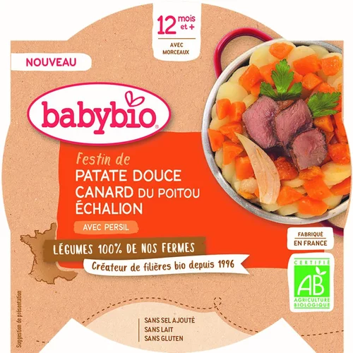 Assiette festin de patates douces bio Babybio - 230 g
