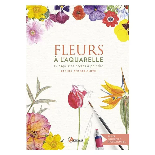 Livre "Fleurs à l'aquarelle" Artemis