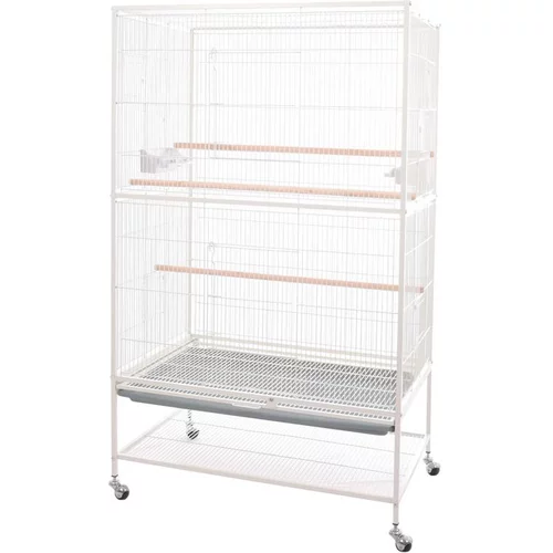 Volière Sumba blanche L 79 x l 52 x H 130 cm