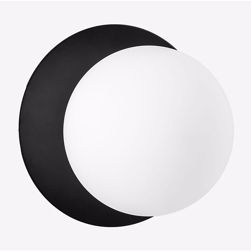 Luminaire et éclairage extérieur – Applique en métal et verre Noir 15 cm