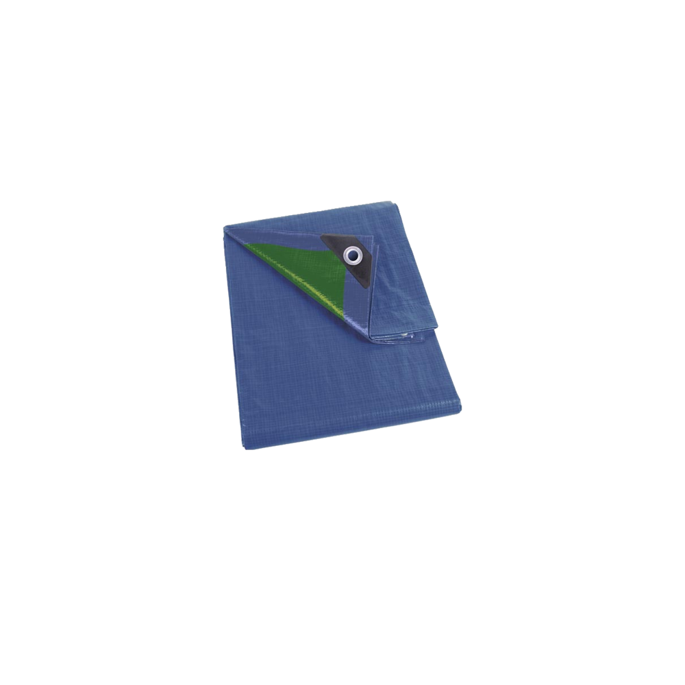 Perel Bâche Perel 4x5m 70 g/m² bleue/verte – Aménagement du jardin