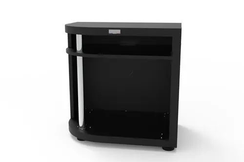 Meuble cuisson arrondi gauche noir Le Marquier - L 80 x P 55 x H 79 cm