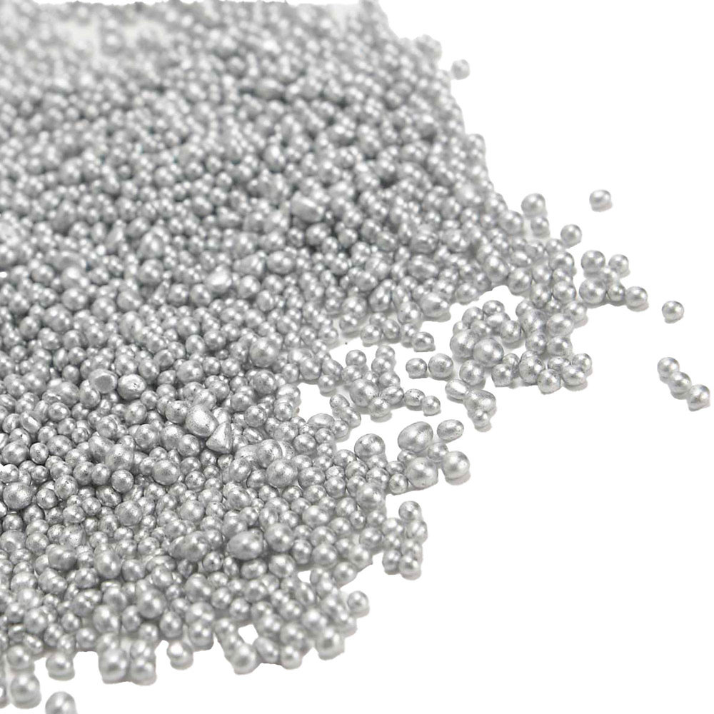 Objet décoratif – Billes argentées en boite 2 kg