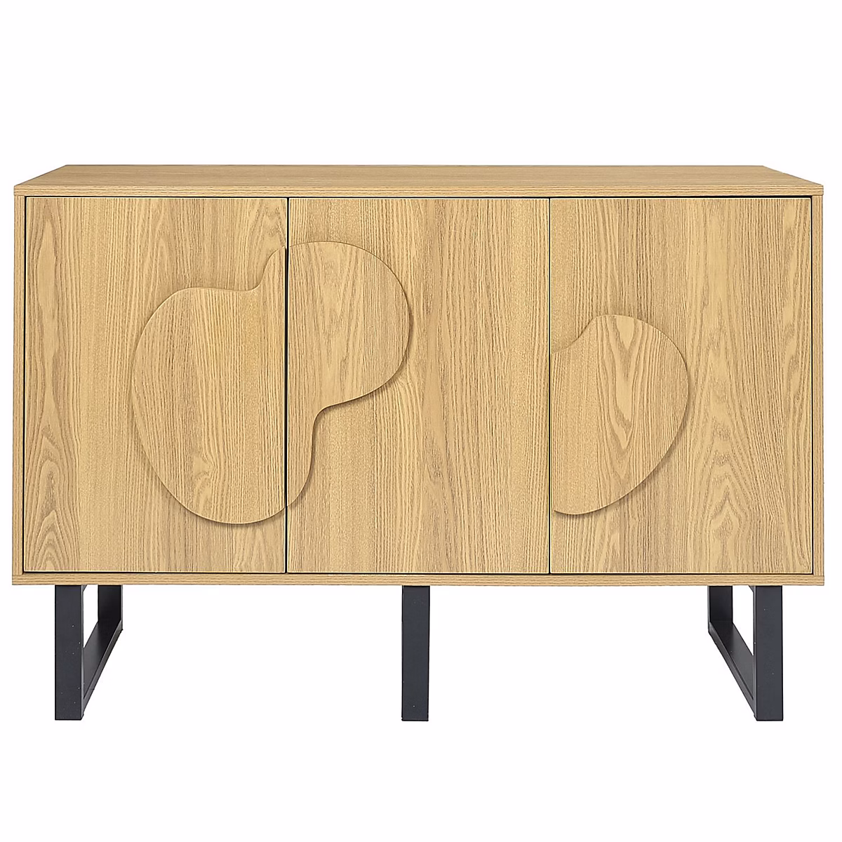 Buffet 3 portes en bois Marron | L. 120 x l. 40 x H. 79 cm – CALYPSO