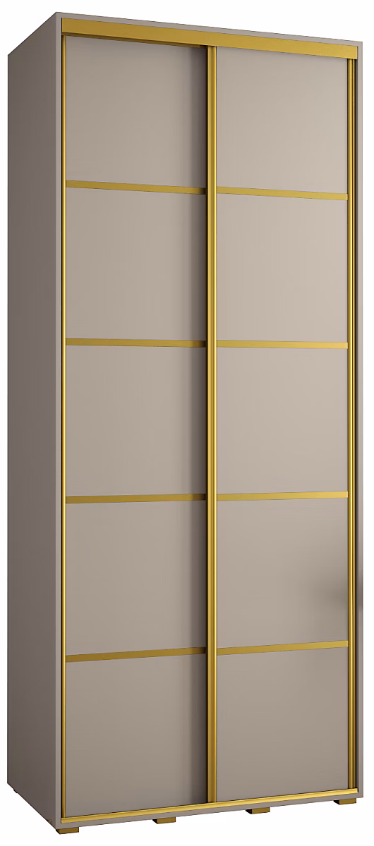Armoire Dakota 4 a portes coulissantes 110/45/235 – 2 portes