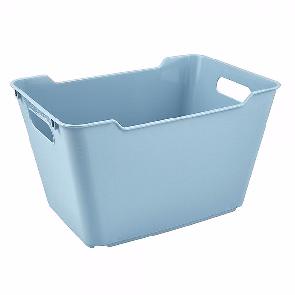 Bac de rangement élégant avec poignées 12 litres – Bleu