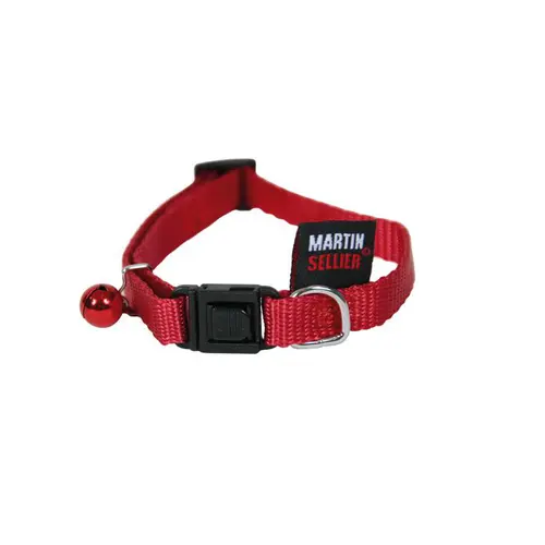 Collier pour chat en nylon rouge