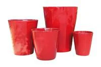 Pot coloris rouge en terre émaillée Sydney - Ø 45 cm