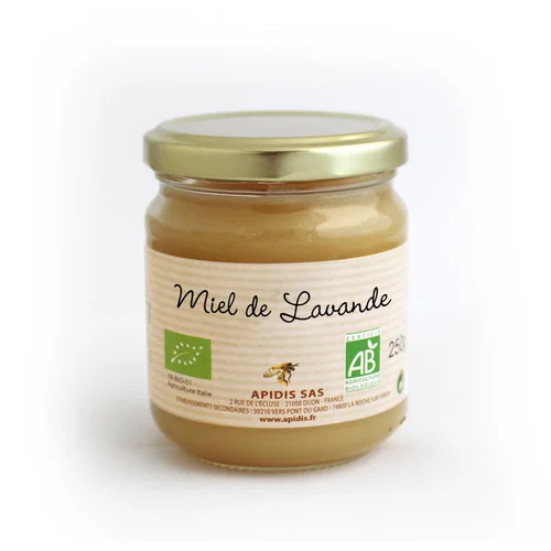 Miel de lavande bio Apidis - 250 g