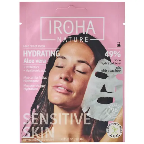 Masque visage hydratant à l’aloe vera Iroha Nature