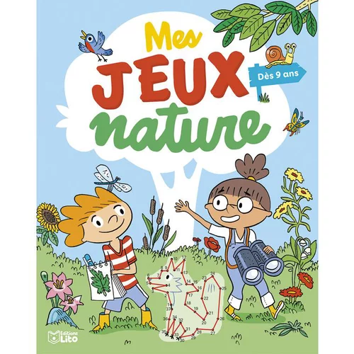 Livre"Mes jeux Nature" thème nature aux Éditions Lito
