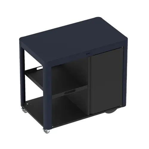 Chariot Achille bleu navy et noir pour plancha Eno
