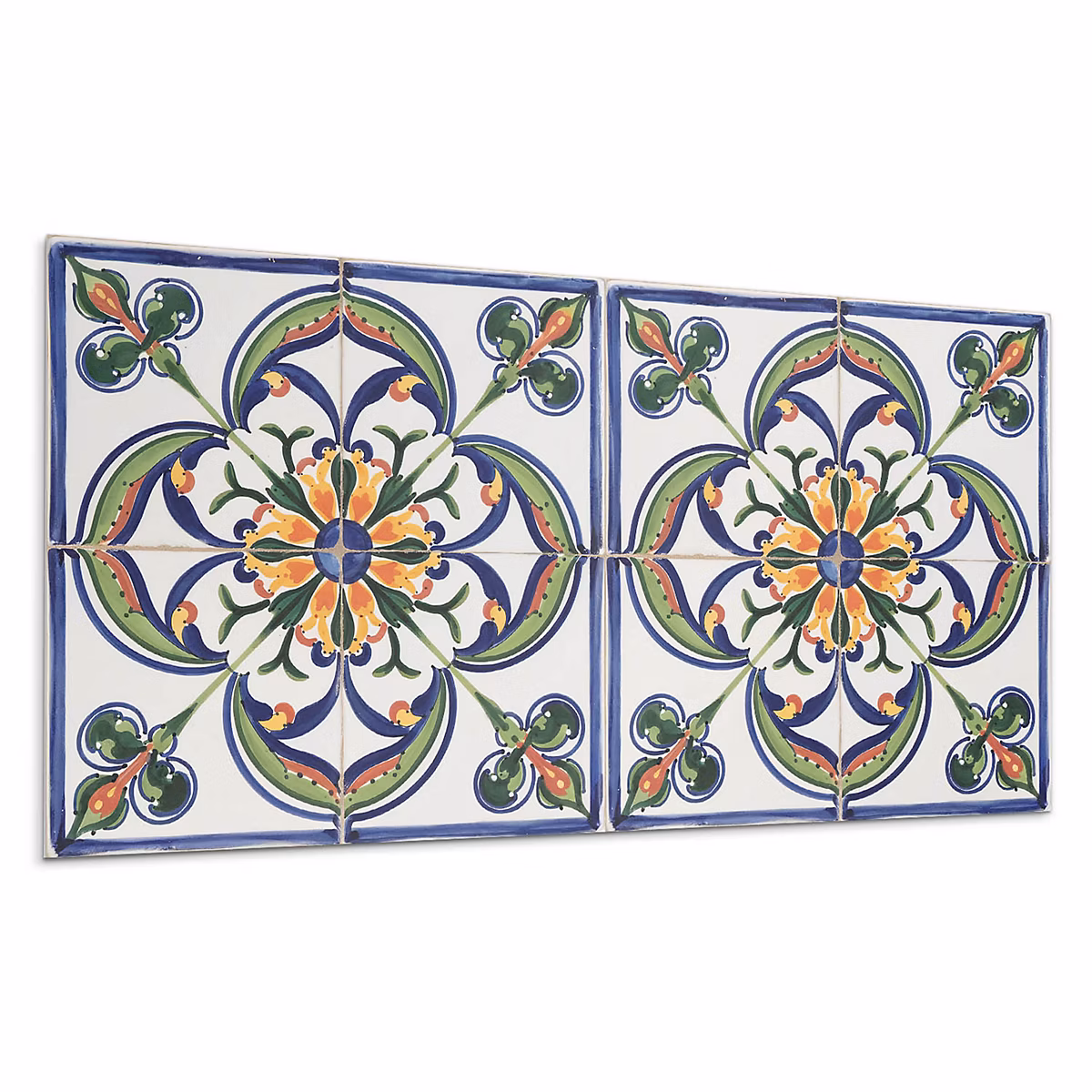 Carreaux PVC Mural Sol Wallfluent 40 × 20 cm Motifs Floraux Dans L'arrangement 10 pièces