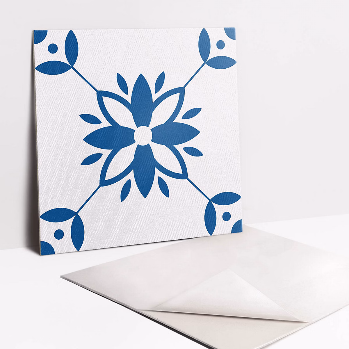 Carreaux vinyle Tulup 30 × 30 cm Ornement floral 9 pcs